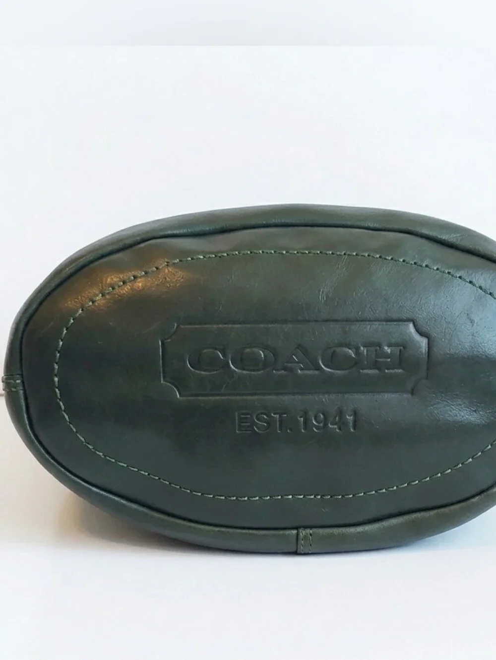 Coach 2007 XL Bleecker Duffle Bag NWT Elusive Bottle Green Leather 11423